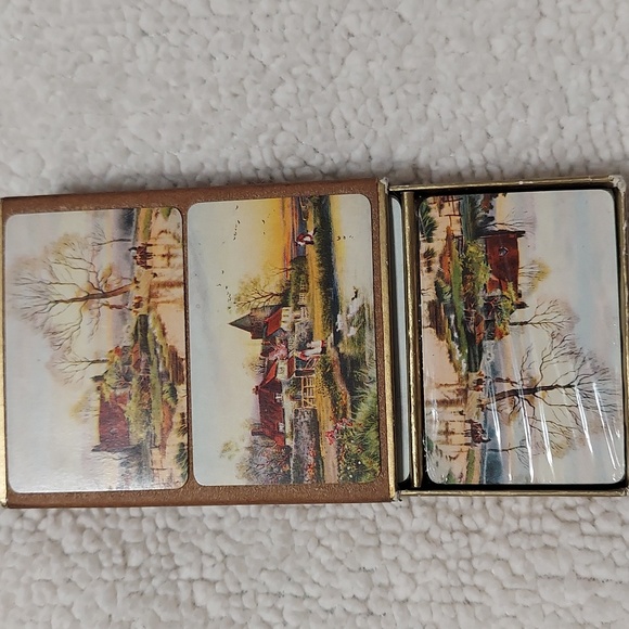 Beautiful Antique miniature 2 decks playing cards - Picture 2 of 6